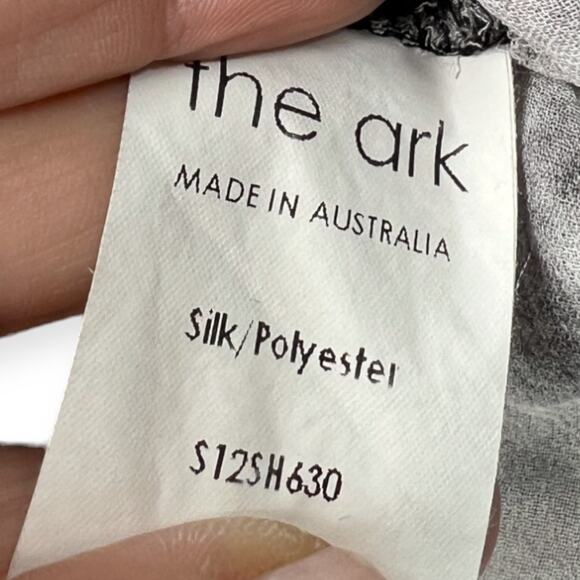 The ARK Clothing Co. Australia | Small | Silk Tie-Dye Ruffle Pullover Top Blouse - Picture 4 of 4